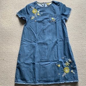 Boden Girls Chambray shift dress sz 15-16